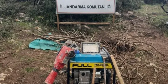 Bursa İznik’te kaçak kazıya suçüstü